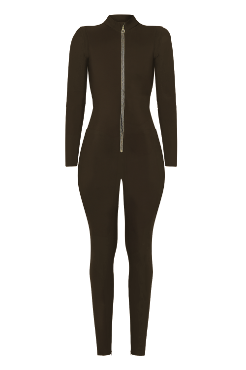 Base Layer Jumpsuit — Chocolate