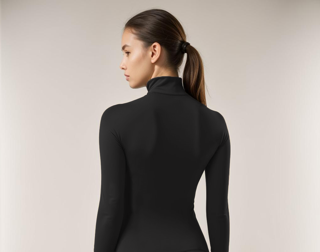 High neck bodysuit