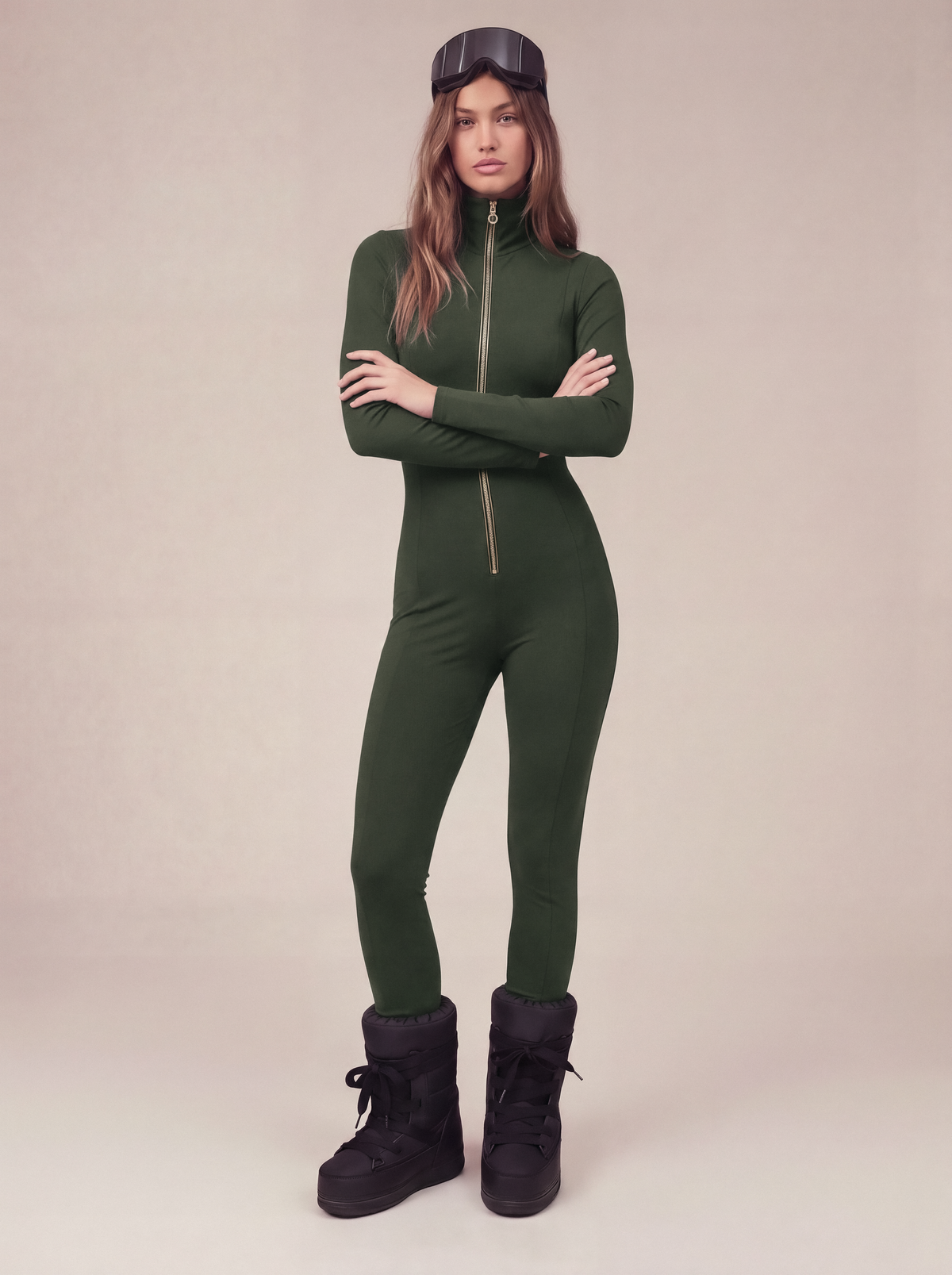 Base Layer Jumpsuit — Khaki