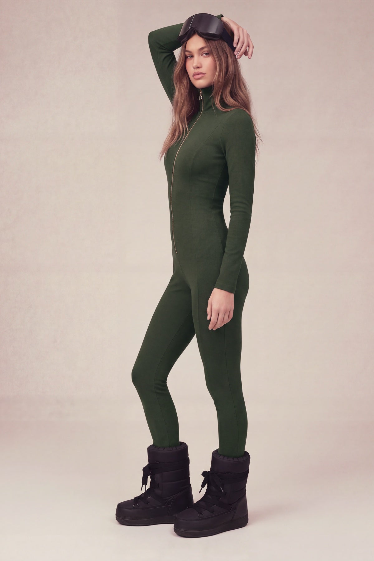 Base Layer Jumpsuit — Khaki